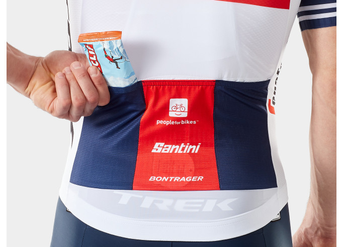 Jersey Santini Trek-Segafredo Pro Team White/Blue