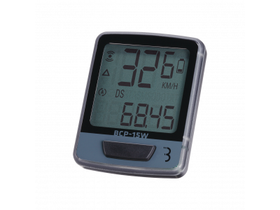 Velodators BBB BCP-15W DashBoard Wireless 10 melns/pelēks