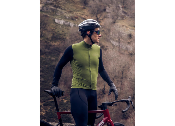 Warm jersey SPIUK Profit Cold&Rain man green