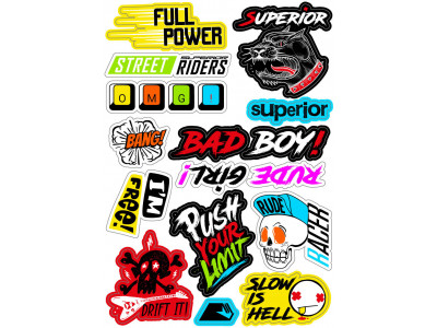 Kids bike Superior Racer XC 20 Gloss White/Blue/Neon Yellow