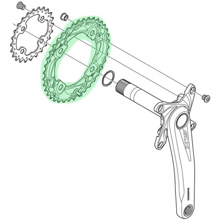 Zobrats Shimano SLX 38T-AM FC-M675