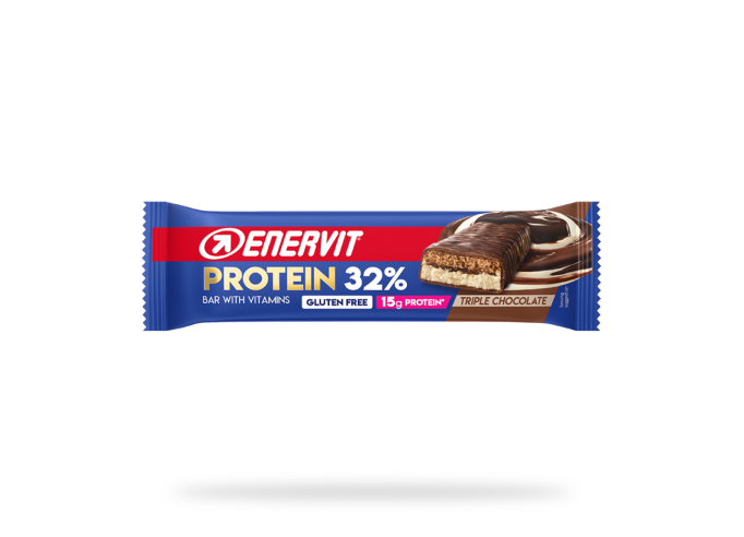 Batoniņš Enervit Protein Bar 32% - 15 g protein Triple Chocolate