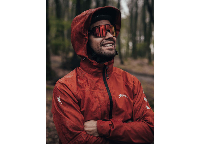 Spiuk ALL TERRAIN Waterproof Hoodie red