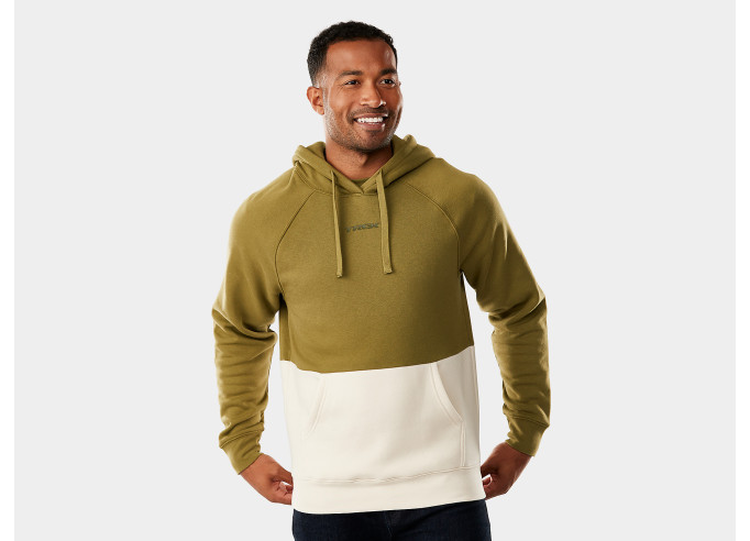 Kapučjaka Trek Color Block Logo Unisex Hoodie Olive/Cream