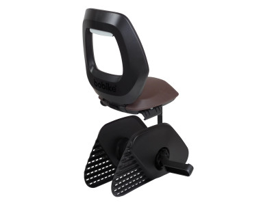 Bērnu sēdeklis uz bagāžnieka Bobike ONE Junior melns/brūns