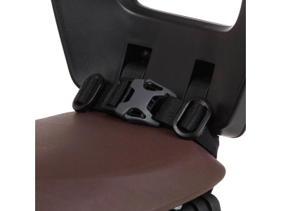 Bērnu sēdeklis uz bagāžnieka Bobike ONE Junior melns/brūns