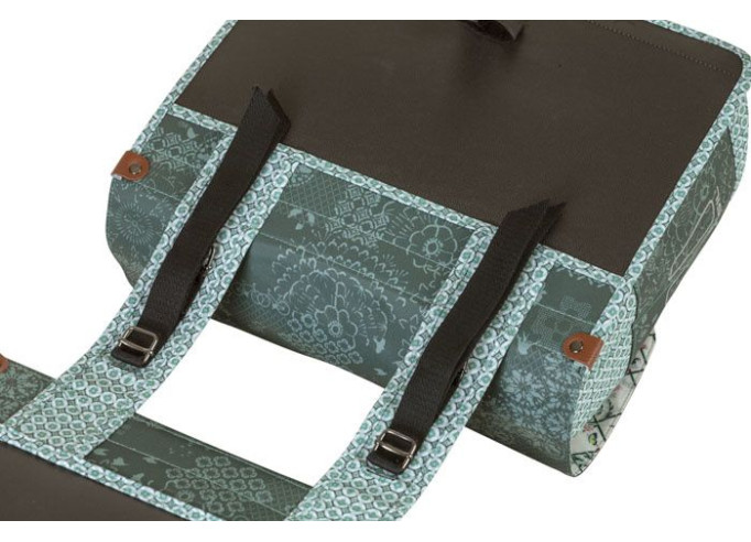 Basil Bohème double bag, 35L, forest green