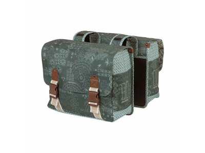 Basil Bohème double bag, 35L, forest green