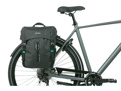 Basil Discovery 365D single pannier bag L, 20L, black melee