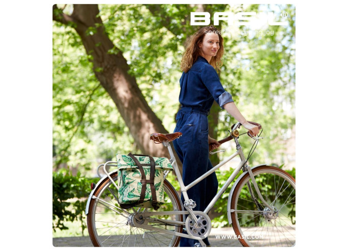 Bagāžnieka soma Basil Ever-Green, 14-19L, bēša...