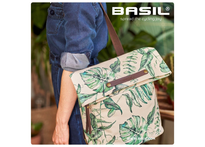 Bagāžnieka soma Basil Ever-Green, 14-19L, bēša...