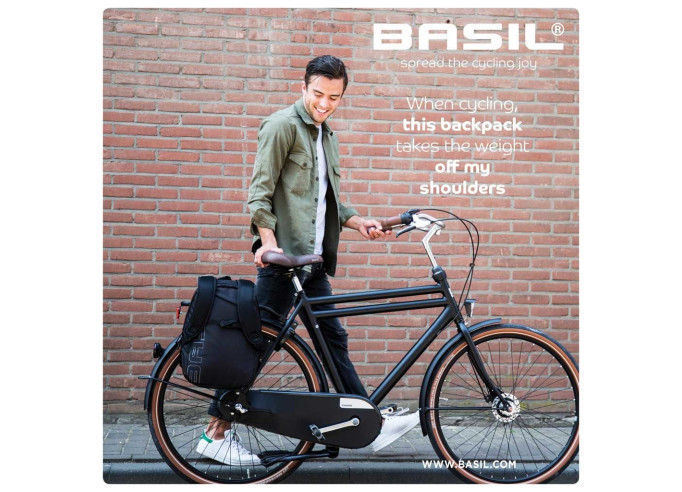 Bagāžnieka soma Basil Flex, 17L, zaļa