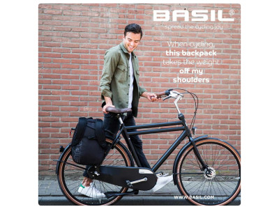 Bagažinės krepšys Basil Flex bicycle backpack, 17L, forest green