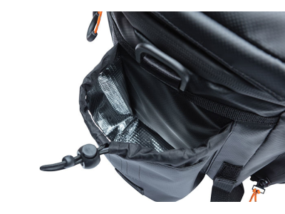 Bagažinės krepšys Basil Miles Tarpaulin trunkbag XL Pro, 9-36L, black orange