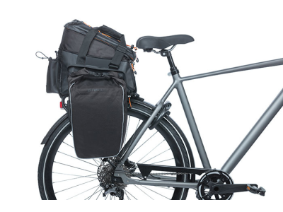 Bagažinės krepšys Basil Miles Tarpaulin trunkbag XL Pro, 9-36L, black orange