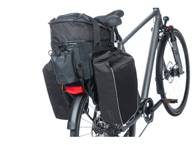 Basil Miles Tarpaulin trunkbag XL Pro, 9-36L, black orange