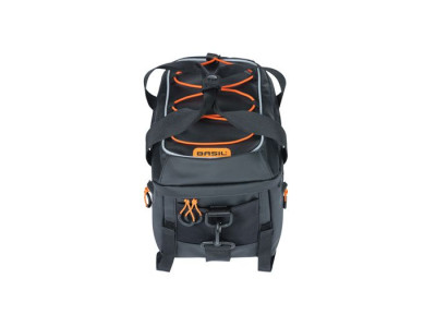 Basil Miles Tarpaulin trunkbag, 7L, black orange