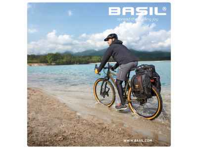 Pagasikott Basil Miles Tarpaulin trunkbag, 7L, black orange