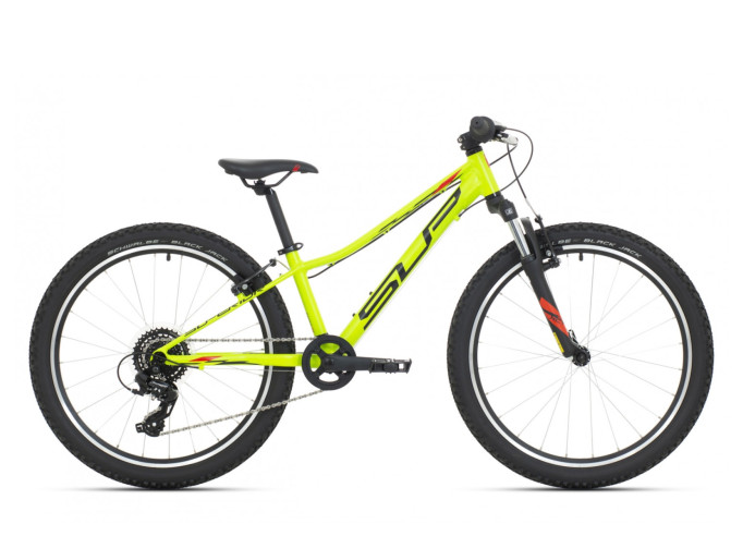 Bērnu velosipēds Superior Racer XC 24 Matte Lime/Black/Red