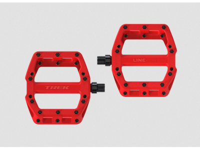 Pedāļi Trek Line Elite Flat sarkani