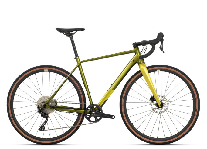 Superior X-ROAD Comp GR Gloss Olive / Lime Yellow gravel dviratis