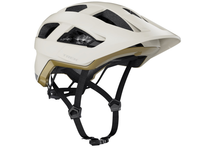 Trek Quantum WaveCel Mountain Bike Helmet Era White/Old Style Gold