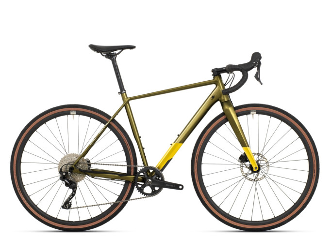 Gravel bicycle Superior X-ROAD Comp GR Gloss Olive Chrome