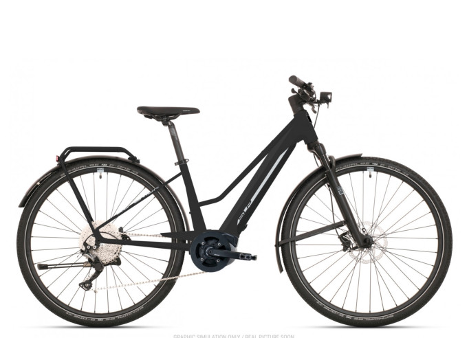 e-bike Superior eXR 6090 BL Touring MATTE BLACK/CHROME SILVER