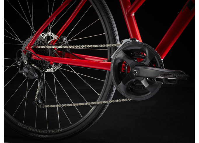 Velosipēds TREK FX 2 Disc Stagger sarkans