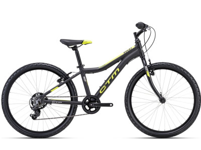 Bērnu velosipēds CTM Rocky 1.0 Matt Black / Lime