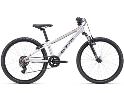 Kids bicycle CTM Rocky 2.0 Matt Silver / Dark Red