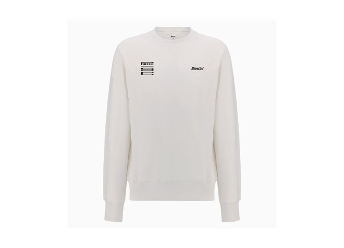 Džemperis Santini x PIRELLI SWEATSHIRT WHEEL balts