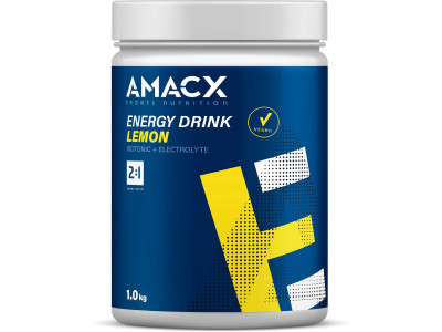 Amacx Energy Drink - Isotonic Carbohydrate Beverage Powder - 1000g Lemon