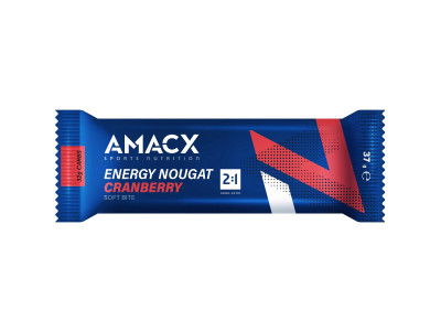 Batoniņš Amacx Energy Nougat Cranberry 37g