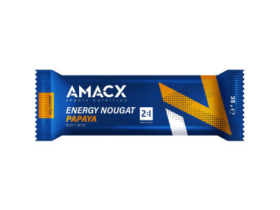 Amacx Energy Nougat Papaya - Carbohydrate Bar - 35g