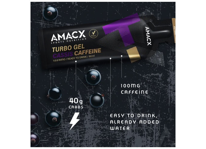Amacx Turbo Gel Caffeine - Carbohydrate Gel - 60ml
