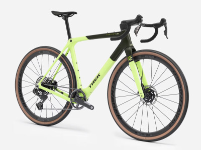 Trek Checkmate SLR 7 AXS Olive Drab/Glowstick gravel dviratis