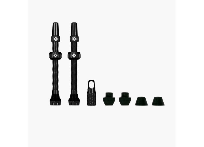 Tubeless valves Muc Off presta black (pair)