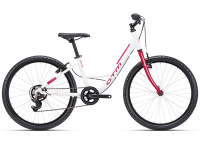 Bērnu velosipēds CTM MISSY | white / dark burgundy