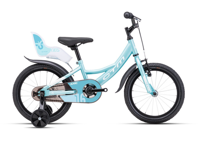 CTM JENNY vaikiškas dviratis | turquoise / white