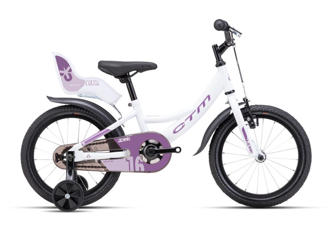 Kids bicycle CTM JENNY | white pearl / violet