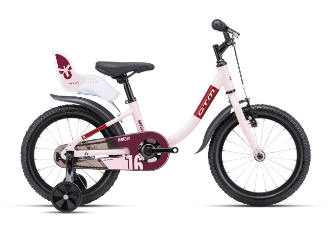Kids bicycle CTM MARRY | matt light pink / burgundy