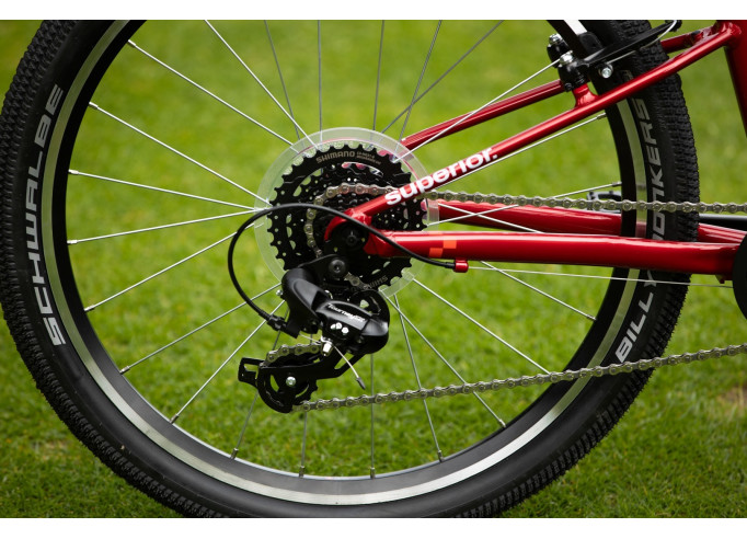 Bērnu velosipēds Superior RACER 24 | Gloss Racing Red