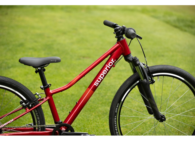 Bērnu velosipēds Superior RACER 24 | Gloss Racing Red