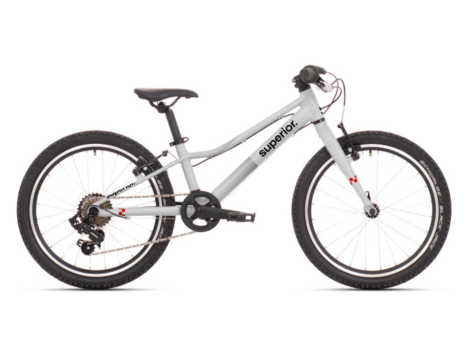 Bērnu velosipēds Superior RACER 20 | Gloss Grey