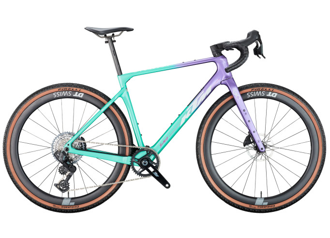 KTM GRAVELATOR PRIME gravel dviratis | SMARAGD+VIOLET