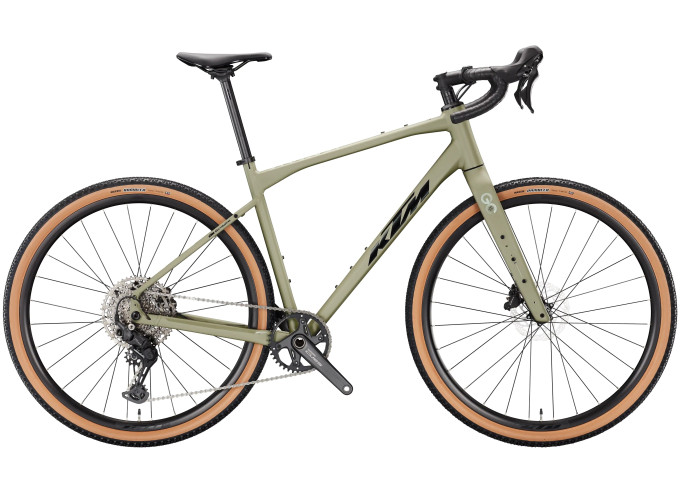KTM GRAVELATOR 25 gravel dviratis | CARGO GREEN MATT