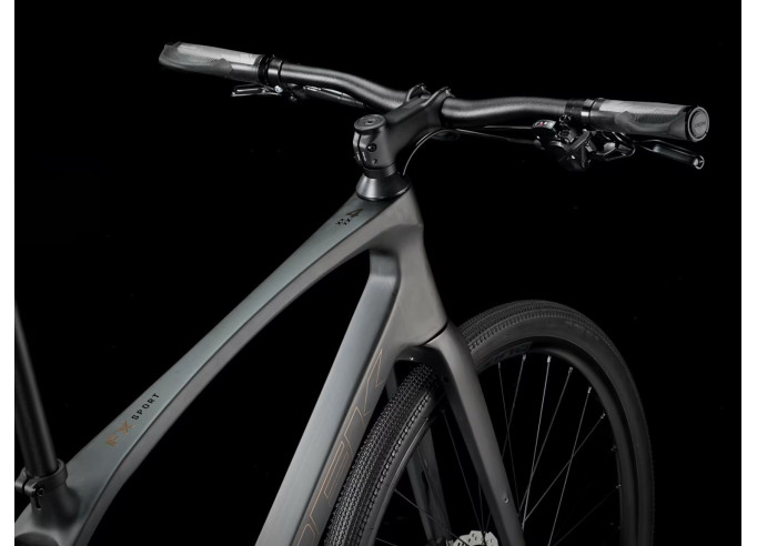 TREK FX Sport SL 4 fitness dviratis | Matte Onyx Carbon