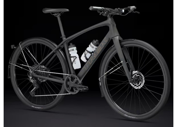 TREK FX Sport SL 4 fitness dviratis | Matte Onyx Carbon