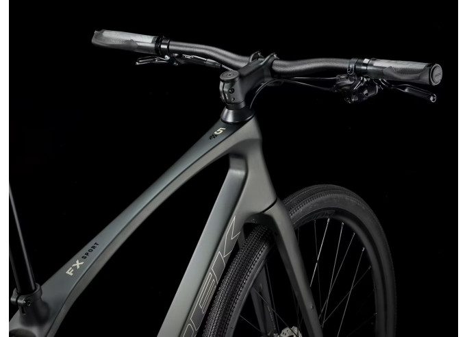 TREK FX Sport SL 5 fitness dviratis | Matte Black Olive/Deep Smoke